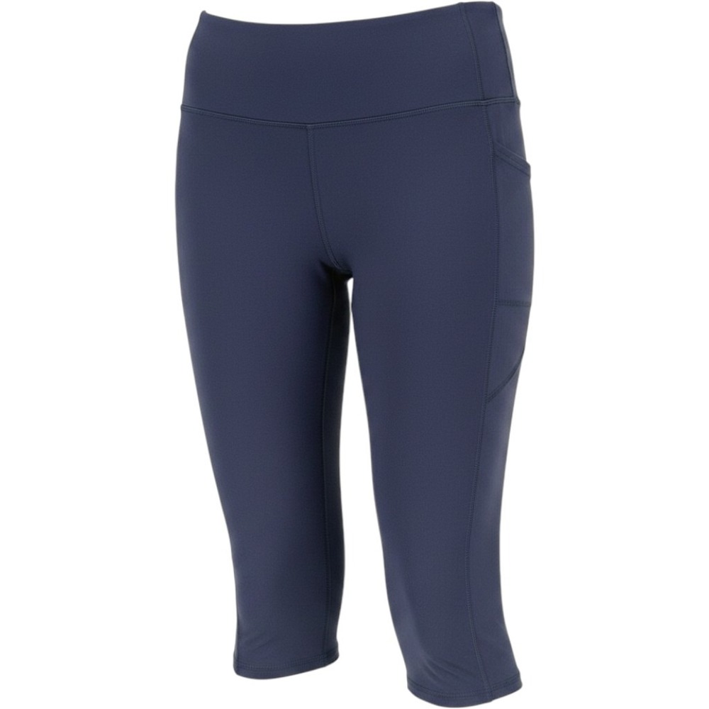 Skechers Womens GOwalk High Waisted Capri Leggings Navy Blue Pockets XL